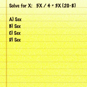 Nickelback: Worst Math tutor ever. 