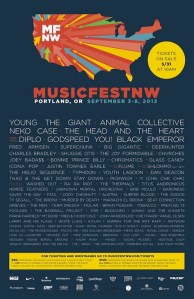 YAWN. I've seen all of these bands, already. (Source: Stereogum.com)